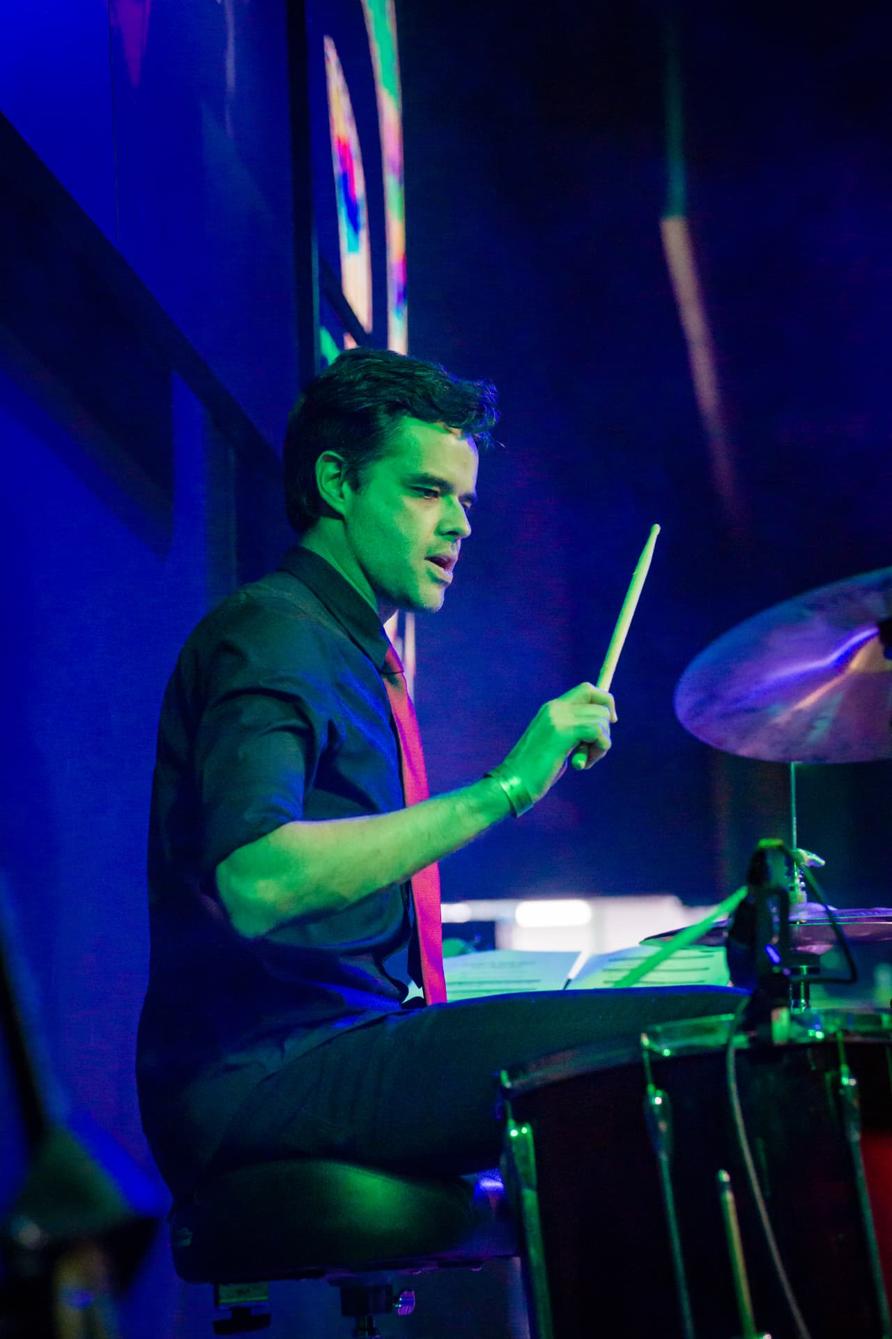 Baterista da Drive em ação no show tributo a Green Day